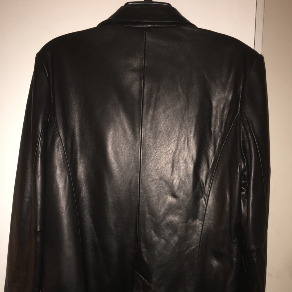 XL black leather jacket - Picture 5 of 7